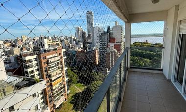 Departamento en  alquiler un dormitorio, Rosario, balcón vista al río