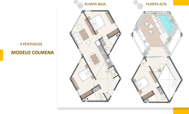 Penthouse (Colmena) AMUEBLADO en Venta en Mar de Miel en San Crisanto