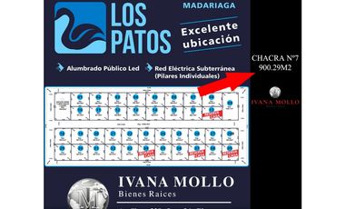 CHACRA EN VENTA GRAL. MADARIAGA LOS PATOS
