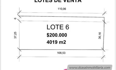 (T-166) Terreno de Venta – Cumbe – Desde 2360m2* hasta 10.024m2