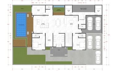 di jual rumah mewah full interior dan isi di jalan cemarah kipas komplek pemda pekanbaru
