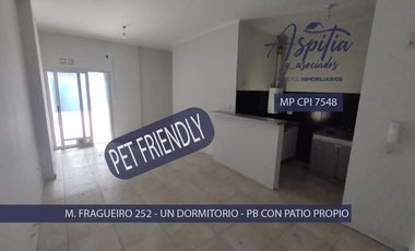 ALQUILER Departamento de 1 dormitorio con patio – Alberdi – Córdoba Capital