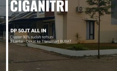Rumah Minimalis Cantik dan Modern 2 lantai di Ciganitri BuahBatu dekat dengan Transmart Kota Bandung