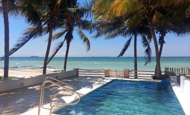 Casa en venta frente al mar, Puerto Progreso Yucatán, 5 habits entrega inmediata