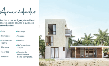 En Venta, Villa en la playa de Chicxulub puerto