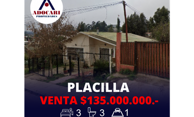 CURAUMA / CASA EN 500 M2 / CALLE NOVENA
