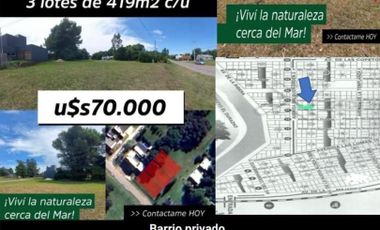 Terreno en Venta  - Miramar - Barrio Cerrado Las Lomas - Costa Atlantica - Javier Quintana Inmobiliaria