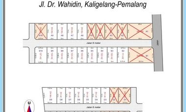 Utara Wapres JK Kaligelang Pemalang, Dijual Lahan Matang, 1 Jt-an/m2