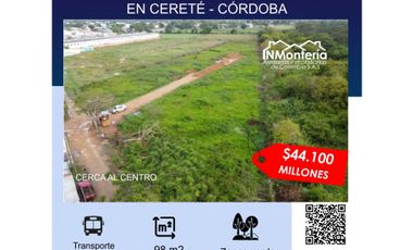 SE VENDE LOTES RESIDENCIALES EN CERETÉ CÓRDOBA