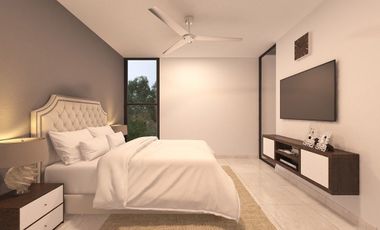 Townhouse Premium de 3 Habitaciones en pre venta en Ya ax Beh Conkal Merida