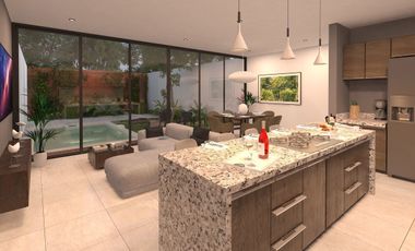 Townhouse Premium de 3 Habitaciones en pre venta en Ya ax Beh Conkal Merida
