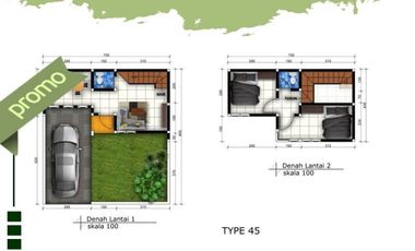 VIEW KATU BEBAS BANJIR RUMAH MURAH MALANG TIPE 45