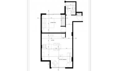 En venta departamento de 2 ambientes con cochera. Zona Chauvin.