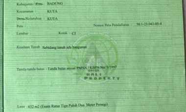 Tanah Di Legian Kuta Dekat Monumen Bom Bali