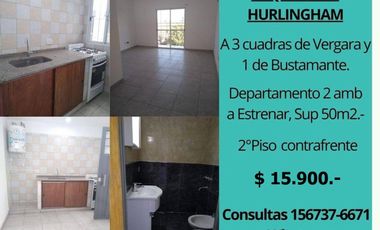 ALQUILETO DEPTOS 1 Y 2 AMB A ESTRENAR - A 3 C DE AV VERGARA AL 3200 - HURLINGHAM