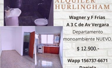 ALQUILETO DEPTOS 1 Y 2 AMB A ESTRENAR - A 3 C DE AV VERGARA AL 3200 - HURLINGHAM