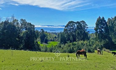 Campo linda vista al lago