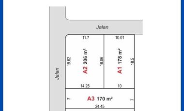 JL. SANGUBANYU PURWOREJO: TANAH 500 RB-AN/M LUASAN 170 M2