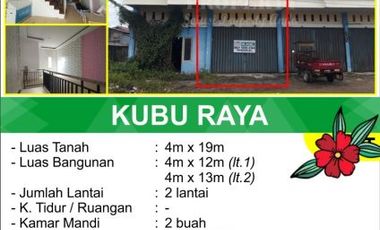 Ruko dijual di Sungai Raya, Kubu Raya, Kalimantan Barat