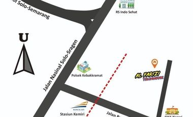 RUMAH MEWAH SOLO TIMUR ALFARIZI TOWNHOUSE