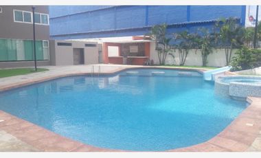 Departamento amueblado en el piso 10 de torre San Sebastián con vista al mar