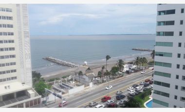 Departamento amueblado en el piso 10 de torre San Sebastián con vista al mar
