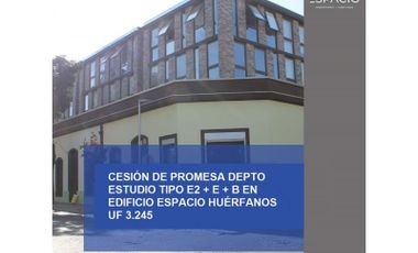 Se Vende Cesión de Promesa Depto 506 Estudio en Edif. Espacio Huérfanos, Santiago
