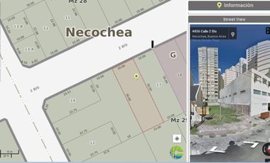 Terreno en Venta en calle 2 bis entre 89 y 91, Necochea Buenos Aires CON ANTEPROYECTO APRO. EDIFICO 10 PISOS  IDELA EMPRENDIMIENTO