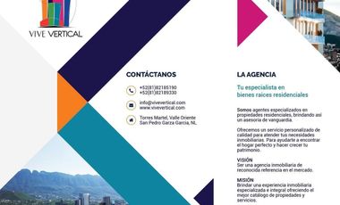 Proyecto único en PREVENTA Inicia en Zona Valle Poniente