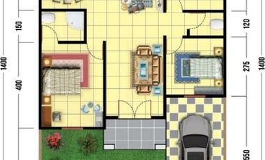 DIJUAL RUMAH MINIMALIS MODERN TYPE 70 DI GARUDA SAKTI KM6