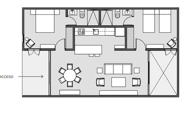 Departamento en venta en Mérida, Qaana Santiago Centro Yucatán