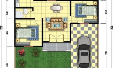 DIJUAL RUMAH MINIMALIS INDENT TYPE 40/108 DI JL.GARUDA SAKTI