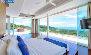 Spectacular Samui Sea View Villa on 1 Rai Land