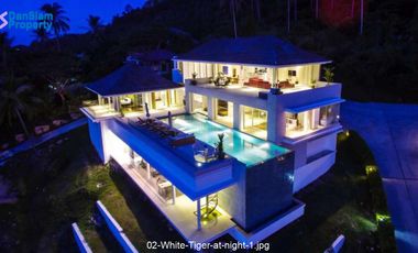 Spectacular Samui Sea View Villa on 1 Rai Land