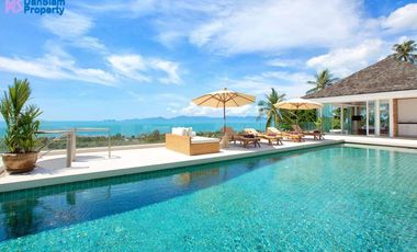 Spectacular Samui Sea View Villa on 1 Rai Land