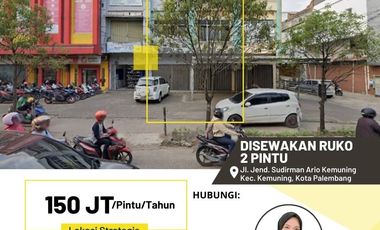 RUKO SEWA 2 PINTU TENGAH KOTA PALEMBANG