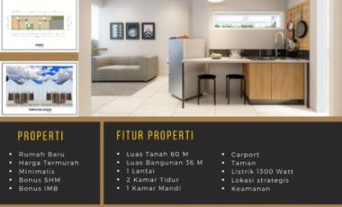 RUMAH MURAH DENGAN DESAIN PREMIUM HANYA 153 JUTA SISA 7UNIT