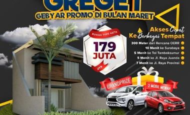 Promo Maret Rumah Sidoarjo Dekat Tol Diamond City Juanda 2