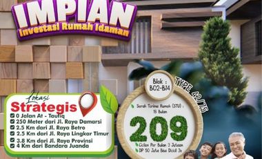 NEW LAUNCHING! DIAMOND VILLAGE JUANDA 4, Segera Booking Sekarang Hunian Murah untuk Tabungan!