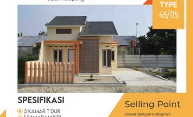 DI JUAL RUMAH TYPE 51 LOKASI DI JL TEROPONG
