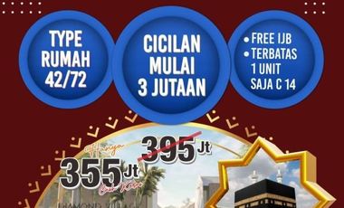 Harga Diskon, Dijual Rumah Sidoarjo 355 Juta Diamond Village Juanda