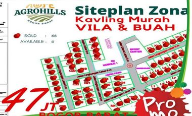 KAVLING TANAH VILA DAN BUAH MURAH AGROHILLS DI BOGOR (PROMO)