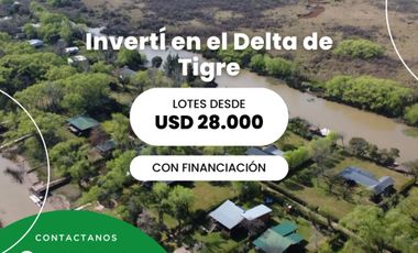 Lote En Venta, Zona Delta Tigre, CON FINANCIACION!