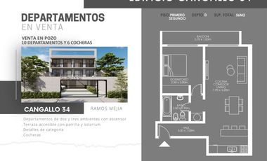 Departamento en venta en Ramos Mejia Sur