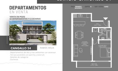 Departamento en venta en Ramos Mejia Sur