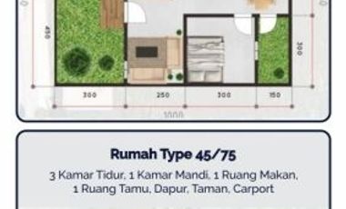 Terlaris di Sidoarjo Rumah Type 42 Harga Hemat 230 Jutaan