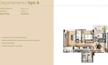 DEPARTAMENTO EN  VENTA, BOSQUE REAL