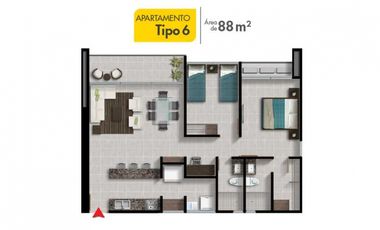 SE VENDE APARTAMENTO EN PH HACIENDA GOLF BRISAS DEL GOLF