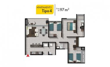 SE VENDE APARTAMENTO EN PH HACIENDA GOLF BRISAS DEL GOLF