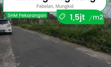 Kavling Pabelan, Dekat SMA IT Mungkid: Angsur 12x non-bunga